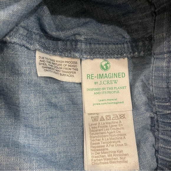 J.Crew Women’s Small Drawstring Shorts Set Of Two Comfort Cotton Chambray - Picture 5 of 9